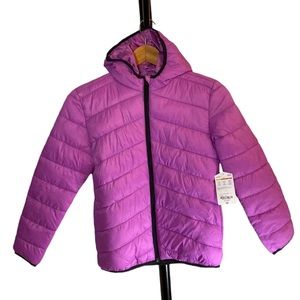 Thereabouts Girls Midweight Puffer Jacket Purple Size M 10/12